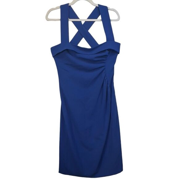 Nwt L.K Bennett Royal Cobalt Blue sheath Dress us 8 Kate Middleton designer - Picture 2 of 16